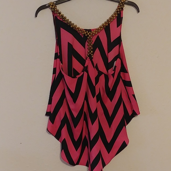 Pink and Black patterned Dress Shirt - Picture 2 of 3